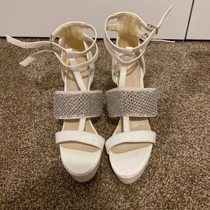 White Platform Heels